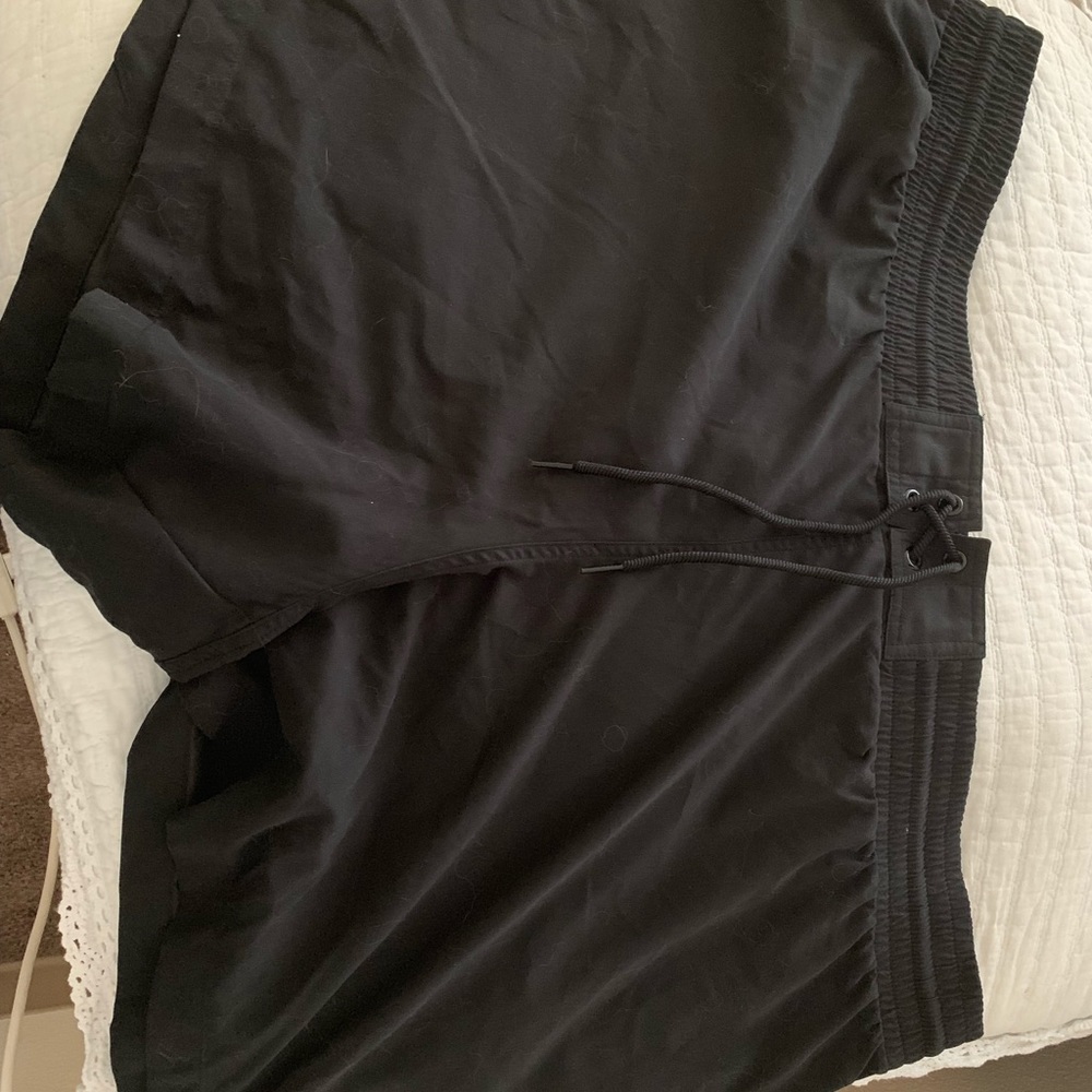 Black swim shorts